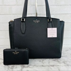 Kate Spade Monet Large Triple Compartment Tote & Medium Compact Bifold Wallet